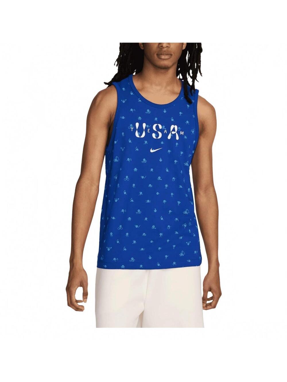 Nike Team USA The Nike Tee Tank Top, Royal Blue, Men's M, NWT
